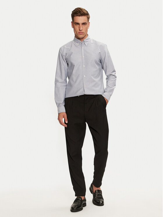 BOSS Boss Srajca H-Roan 50520265 Modra Slim Fit