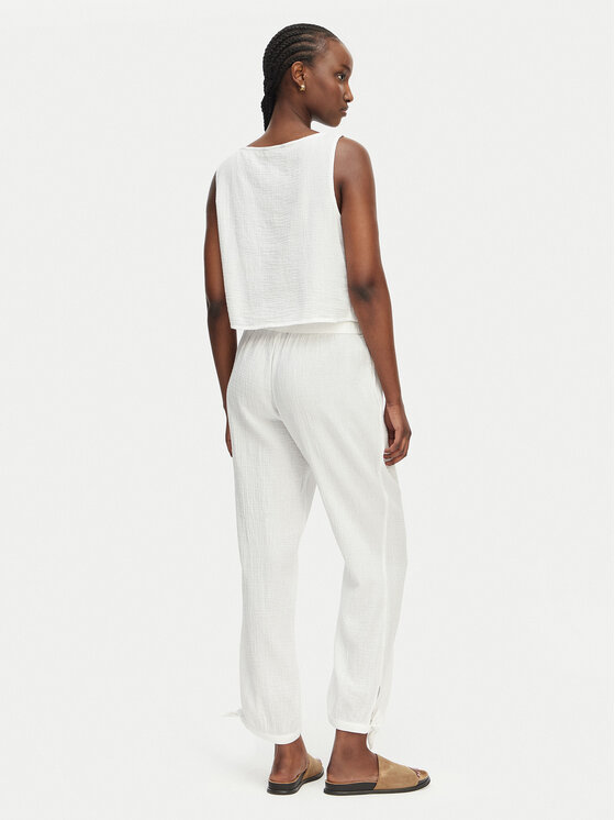 LAUREN RALPH LAUREN LAUREN RALPH LAUREN Комплект топ і штани Double Gauze 20617192 Білий Regular Fit