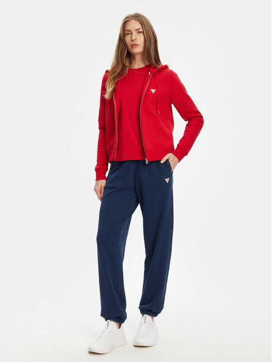 Guess Jeans Guess Jeans Spodnie dresowe W5YB65 KCXQ1 Granatowy Regular Fit