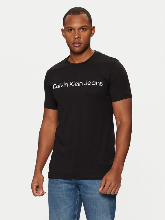 Calvin Klein Jeans Calvin Klein Jeans Tricou J30J322552 Negru Slim Fit