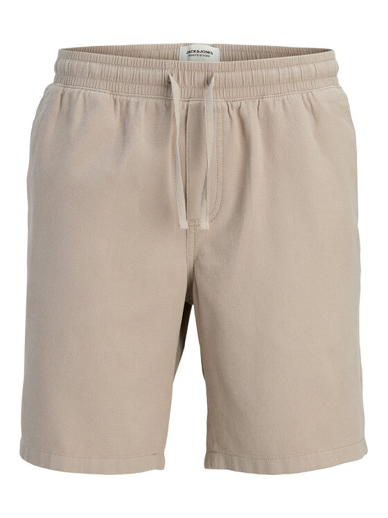 Jack & Jones Jack & Jones Kratke hlače iz tkanine Jaiden 12295862 Bež Relaxed Fit