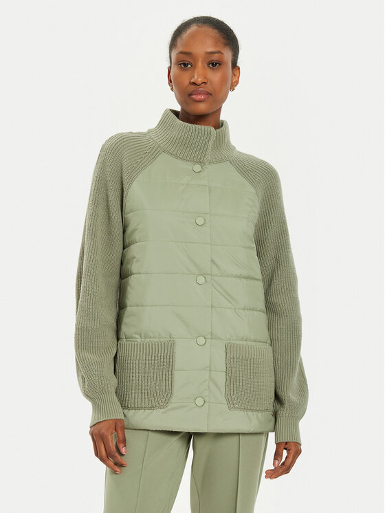 Olsen Cardigan 11004380 Verde Regular Fit Modivo