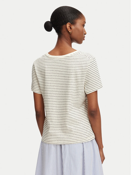 Tommy Hilfiger Tommy Hilfiger T-Shirt WW0WW48705 Biały Regular Fit