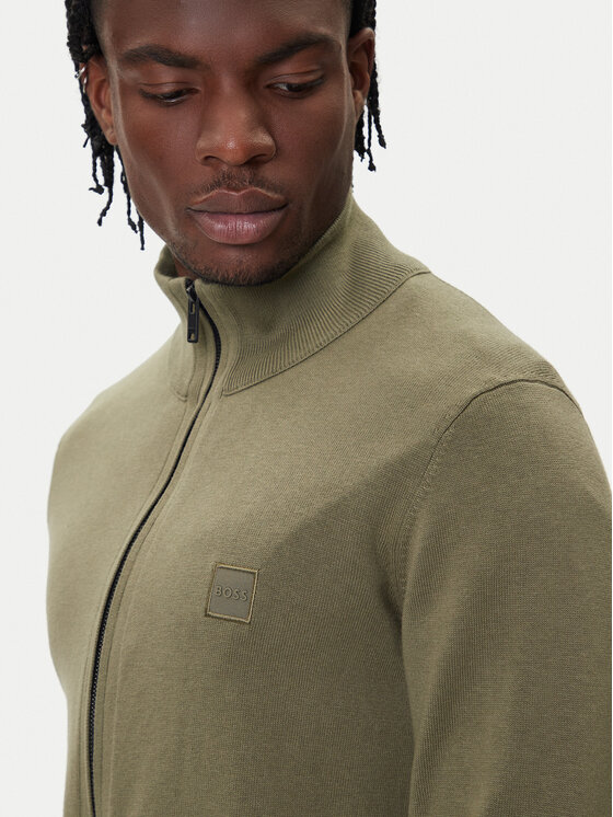 BOSS BOSS Kardigan Kanozip_S 50543692 Zelena Regular Fit