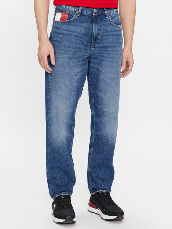 Tommy Jeans Tommy Jeans Jeansy Isaac Rlxd Tapered Ah6037 DM0DM18224 Tmavomodrá Relaxed Fit