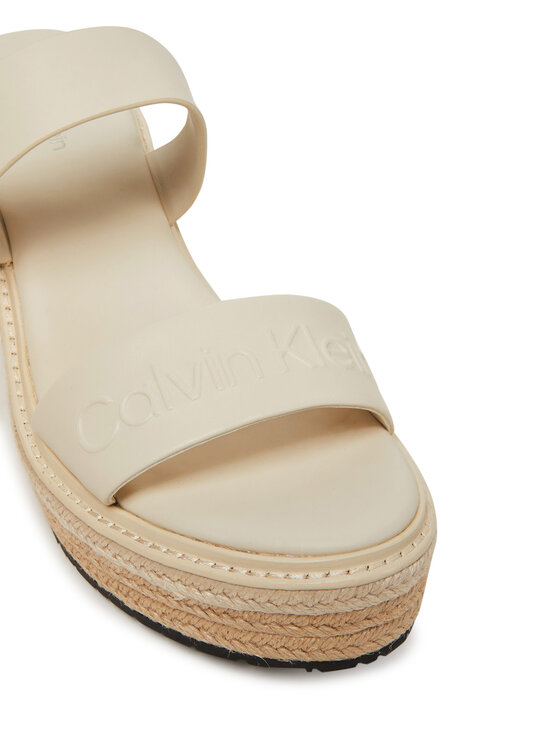 Calvin Klein Calvin Klein Espadrillas Wedge Sandal 50 - He HW0HW02375 Écru