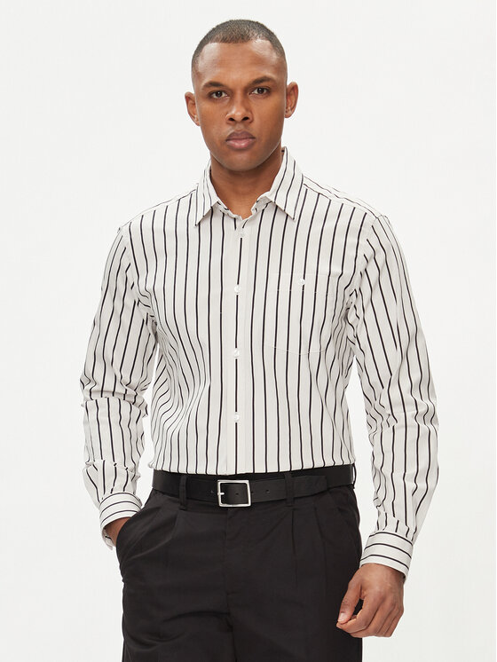 s.Oliver Košeľa 2127456 Biela Regular Fit
