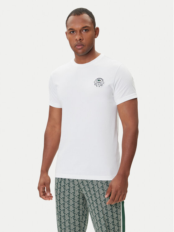 Lacoste Lacoste T-Shirt TH7712 Bílá Regular Fit