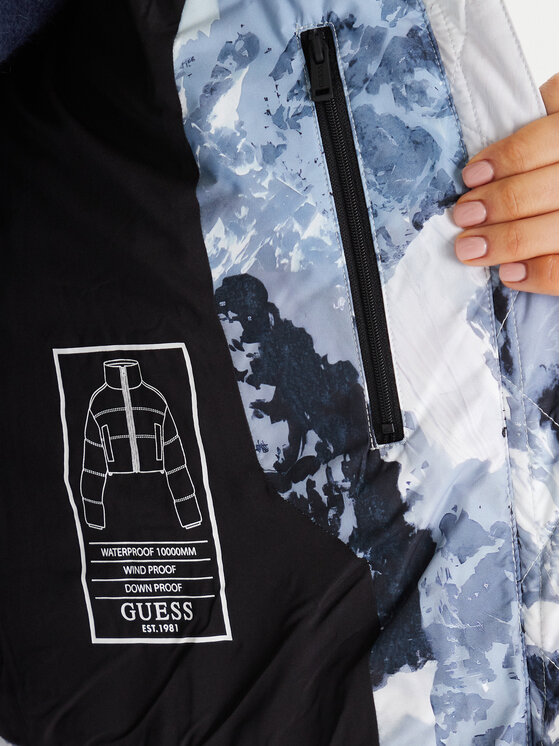 Guess Guess Kurtka narciarska W5BL92 W3282 Niebieski Regular Fit