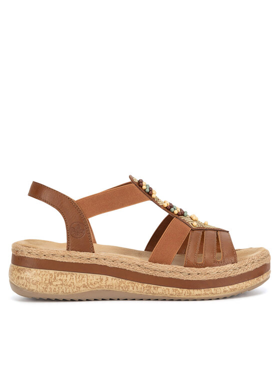 Rieker Rieker Sandále V0921-24 Hnedá
