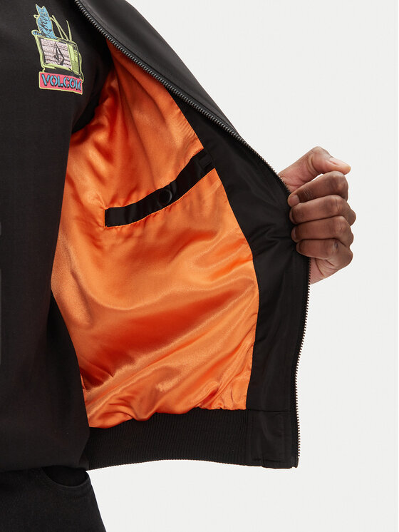 Volcom Volcom Куртка бомбер Bob Mollema A1612500 Чорний Boxy Fit