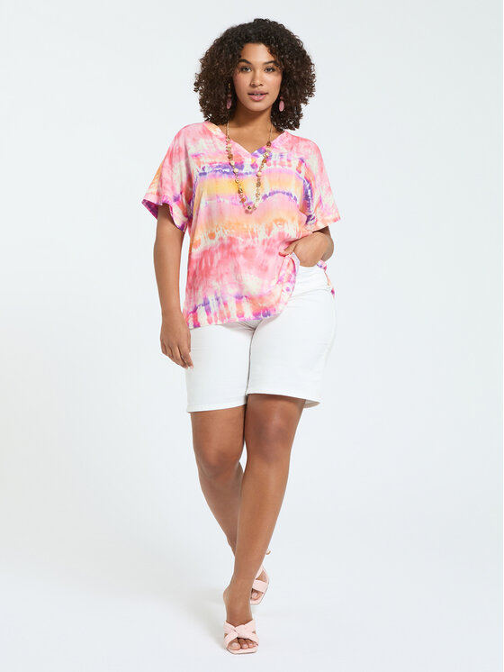 Fiorella Rubino Fiorella Rubino Bluzka 2050T002433N0S9 Różowy Regular Fit