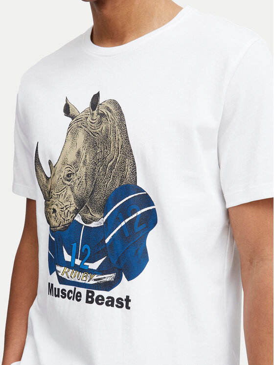Blend Blend T-krekls 20717297 Balts Regular Fit