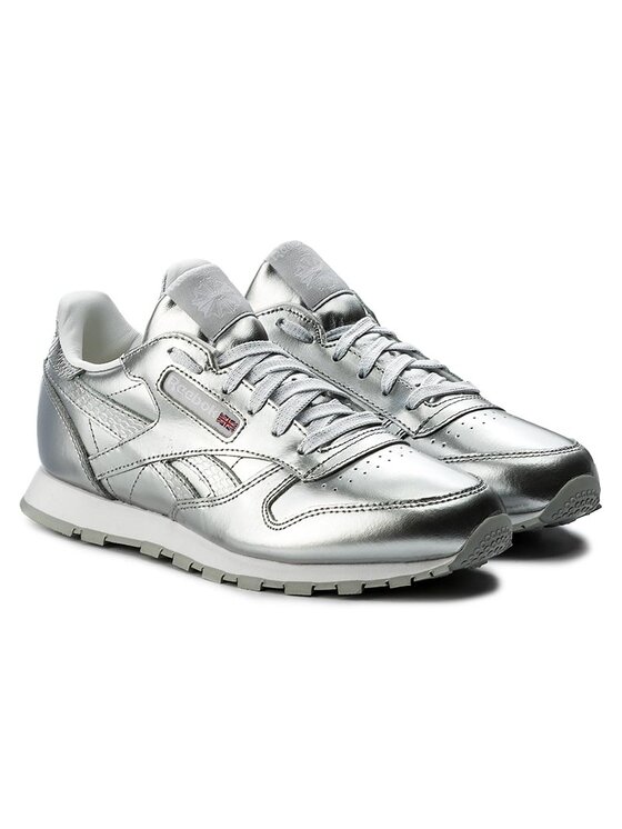 Reebok store silver shoes