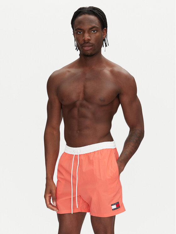 Tommy Hilfiger Tommy Hilfiger Szorty kąpielowe UM0UM03455 Różowy Slim Fit