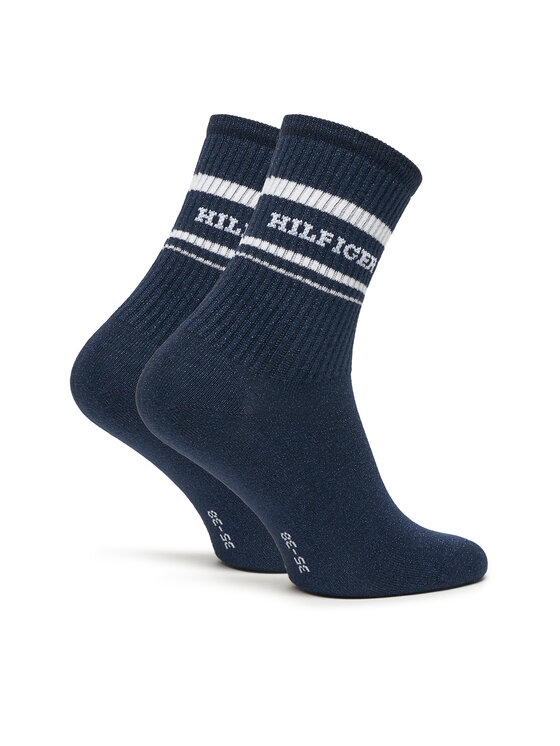 Tommy Hilfiger Tommy Hilfiger 2er-Set hohe Damensocken 701236457 Dunkelblau