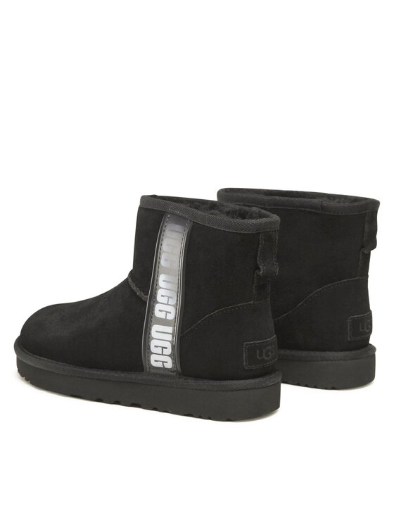 Ugg Ugg Μπότες Χιονιού W Classic Mini Side Logo II 1134962 Μαύρο