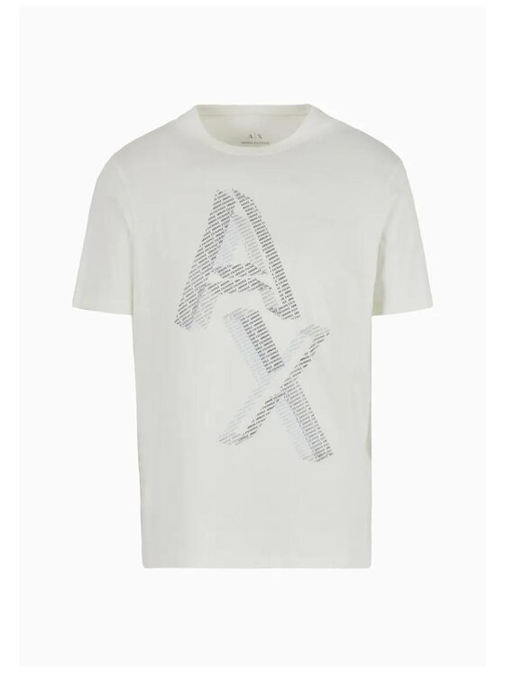 Armani Exchange Armani Exchange Tričko T-SHIRT Biela Regular Fit