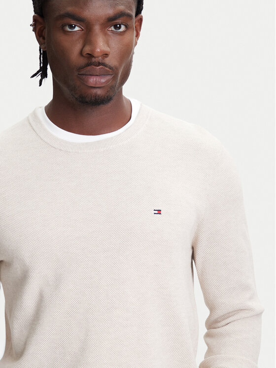 Tommy Hilfiger Tommy Hilfiger Pulover Essential MW0MW36347 Bej Regular Fit