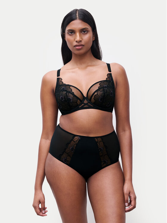 Chantelle Chantelle Klasické nohavičky s vysokým pásom Lush C22OC5 Čierna
