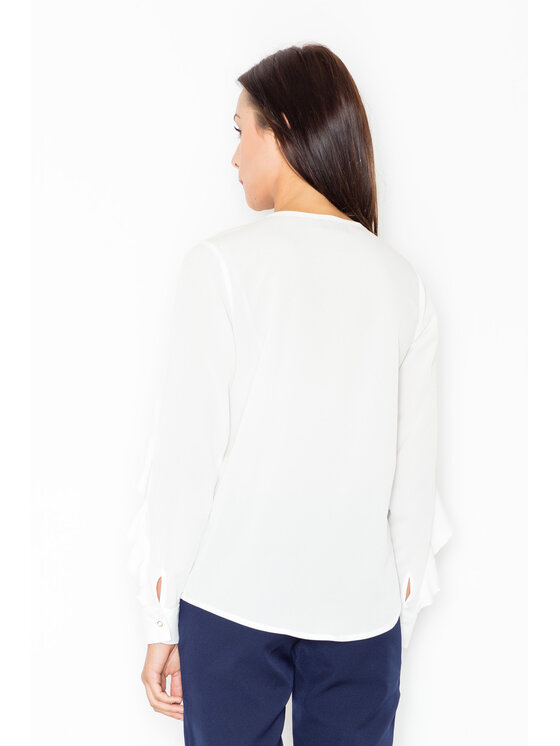 FIGL FIGLFIGL Blusa M466 Écru Regular Fit