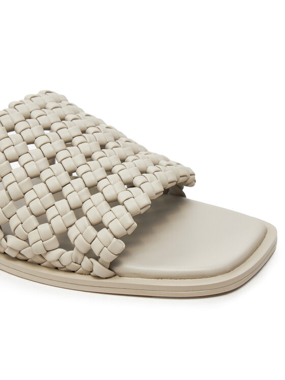 Calvin Klein Calvin Klein Şlapi Flat Slide Latt HW0HW02143 Bej