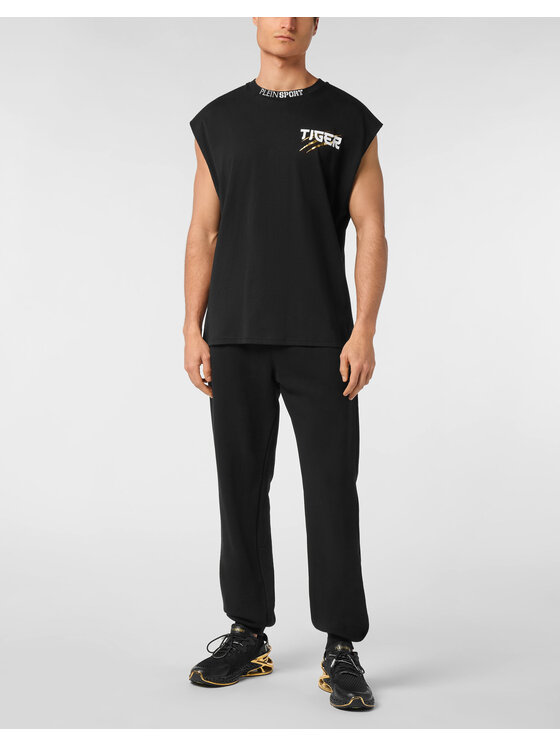 Plein Sport Plein Sport Tank top 24429 Czarny Regular Fit