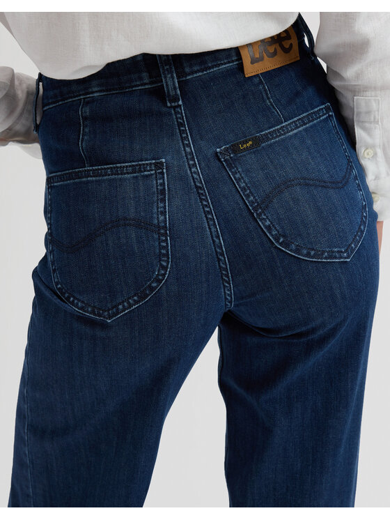 Lee Lee Jeansy STELLA Niebieski Wide Leg
