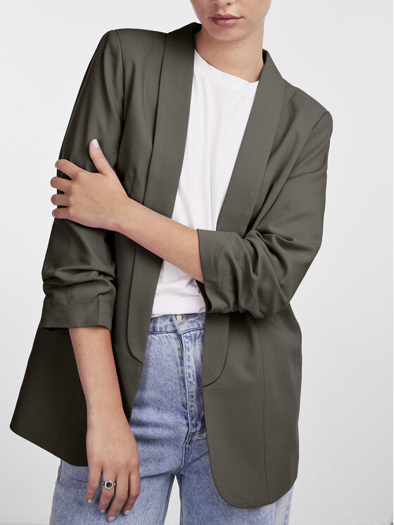 Pieces Pieces Marynarka Bosella 17090996 Brązowy Regular Fit
