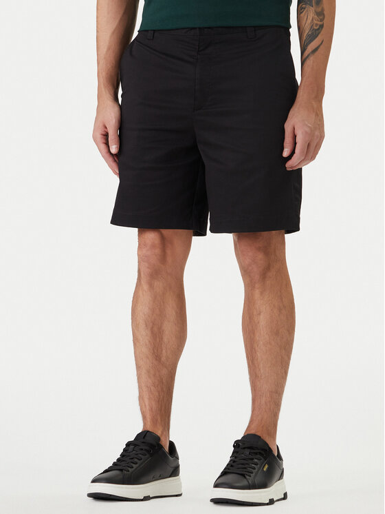 HUGO HUGO Kratke hlače iz tkanine Genar261S 50567293 Črna Slim Fit