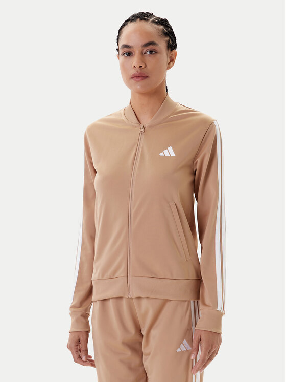 adidas adidas Treniņtērps Essentials 3-Stripes JX0507 Bēšs Regular Fit