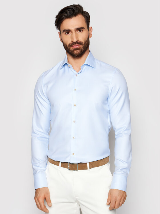 Camicia 784771 2390 Blu Slim Fit