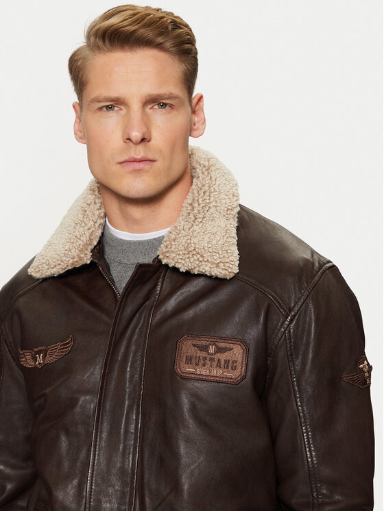 Mustang Mustang Nahkjope Sheep Vatika Veg 310-23-154 Pruun Regular Fit