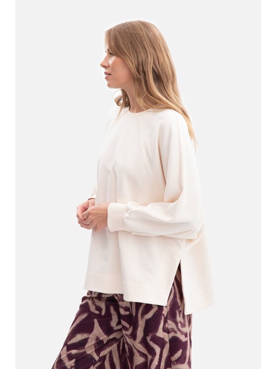 BeWear BeWear Bluza b306 Biały Baggy Fit