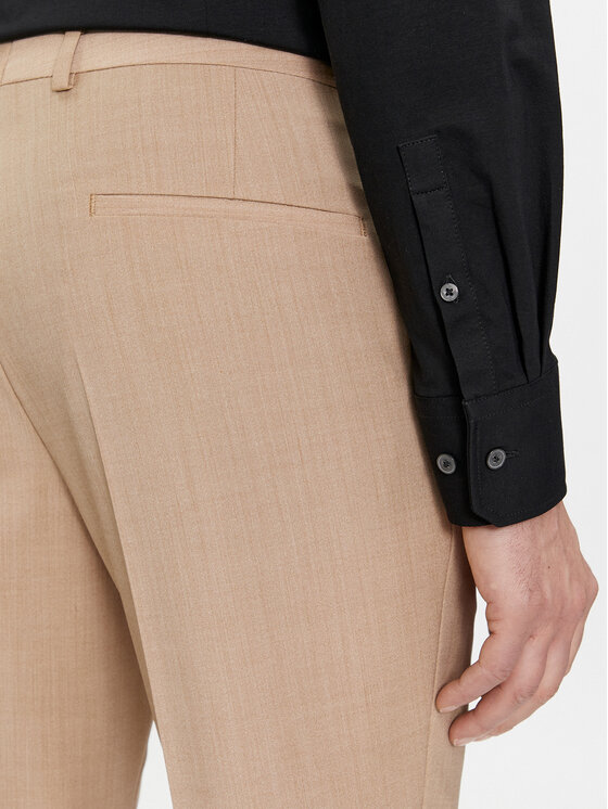 HUGO Hugo Uzvalks Hesten 50509390 Bēšs Extra Slim Fit