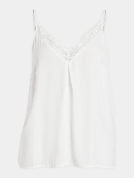 Vila Vila Top Cava 14084535 Alb Regular Fit