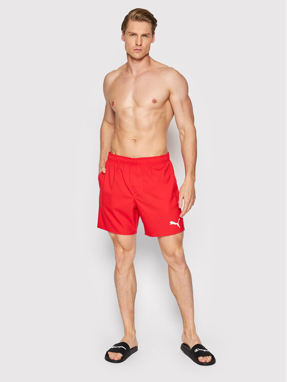 Puma Puma Szorty kąpielowe 935088 Czerwony Regular Fit
