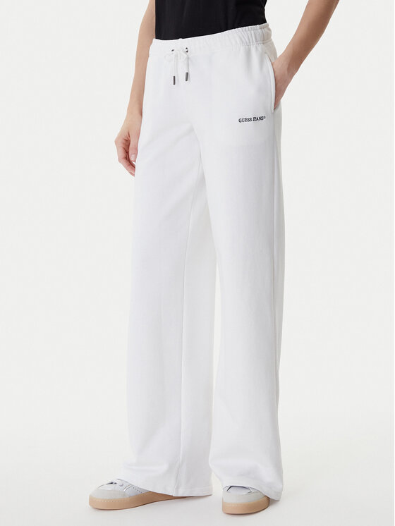 Guess Jeans Guess Jeans Спортивні штани W6RB52 K68I4 Білий Regular Fit