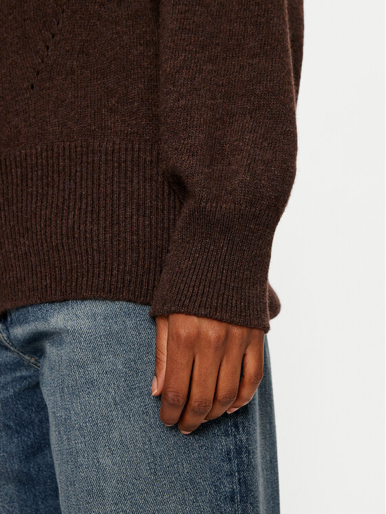 ViCOLO ViCOLO Krekls ar augstu apkakli 77039S Brūns Regular Fit
