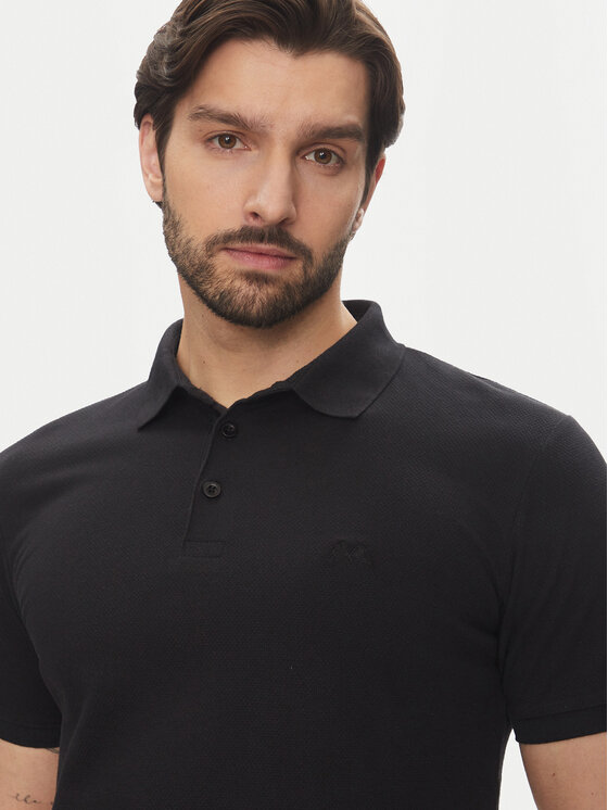 Lindbergh Lindbergh Tricou polo 30-404020 Negru Relaxed Fit