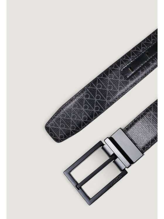 Calvin Klein Calvin Klein Cintura da uomo SQUARE BUCKLE 32MM REV Nero