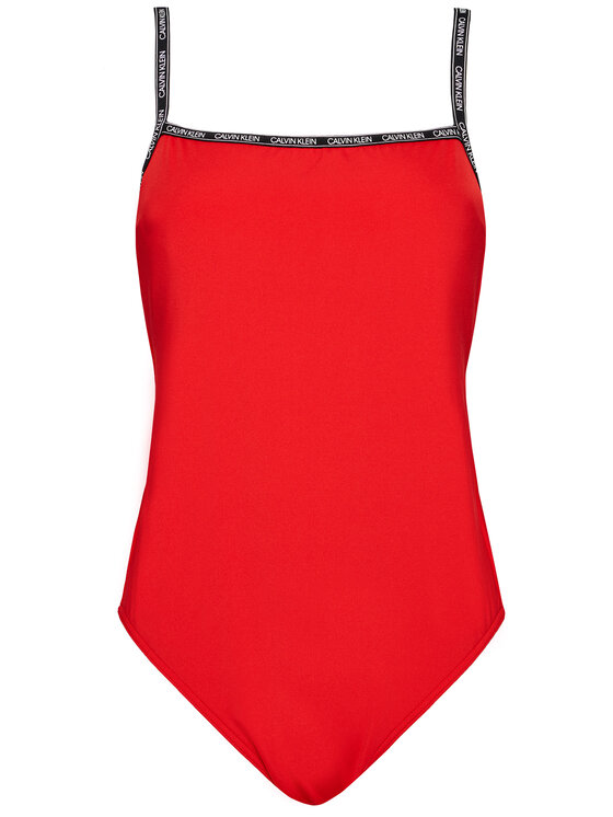 Calvin Klein Swimwear Calvin Klein Swimwear Costume da bagno Logo Tape KW0KW01343 Rosso