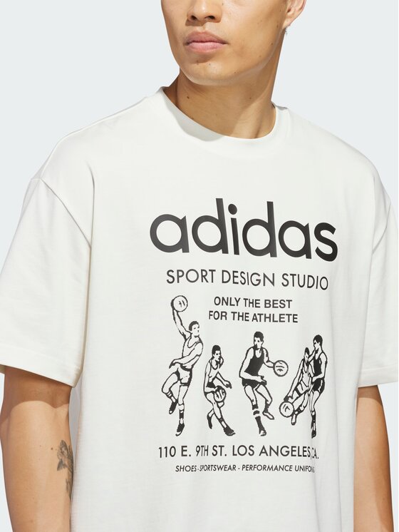 adidas adidas T-Shirt 158685 Biały Oversize