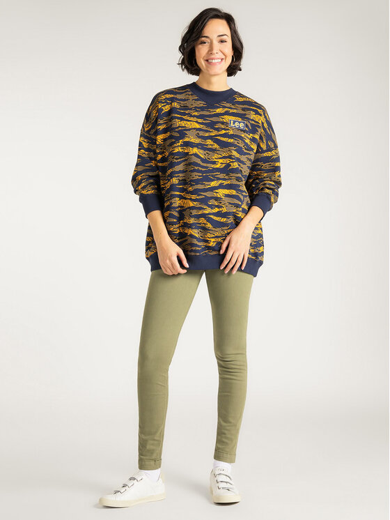 Lee Lee Felpa Eleganted L53GJSLR 112112300 Multicolore Boyfriend Fit