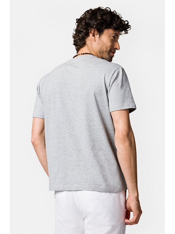 Lancerto Lancerto T-Shirt Roth TS073123000012 Szary Regular Fit