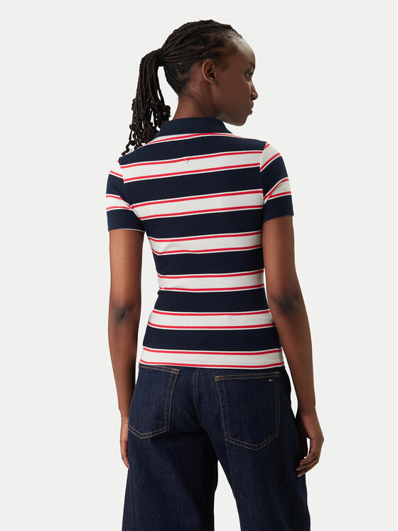 Tommy Jeans Tommy Jeans Tricou polo DW0DW22327 Bleumarin Slim Fit