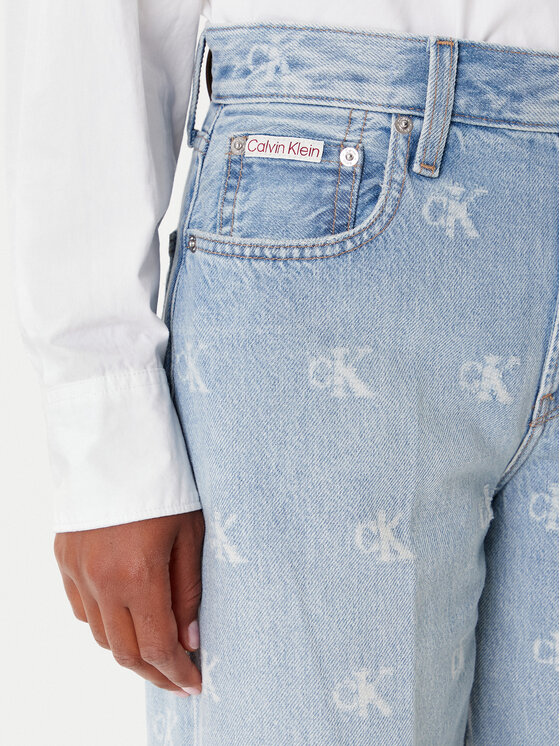 Calvin Klein Jeans Calvin Klein Jeans Jeansy LV047C785G Modrá Wide Leg