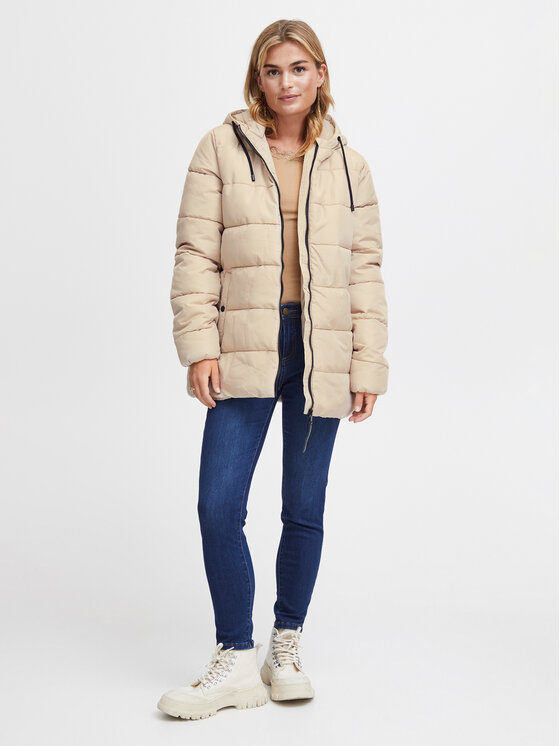 Fransa Fransa Зимно яке 20612164 Бежов Regular Fit