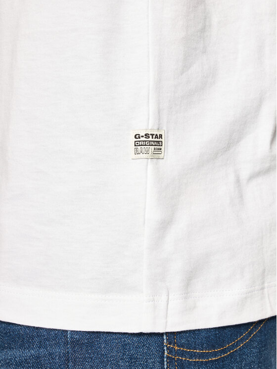 G-Star Raw G-Star Raw Marškinėliai Base-S D16412-336-110 Balta Regular Fit