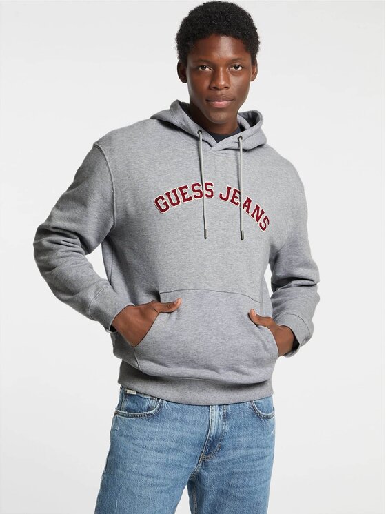 Guess Jeans Guess Jeans Bluza 170247 Szary Classic Fit
